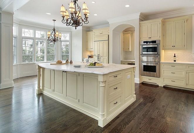 beautiful laminate flooring in modern living room in Glendale